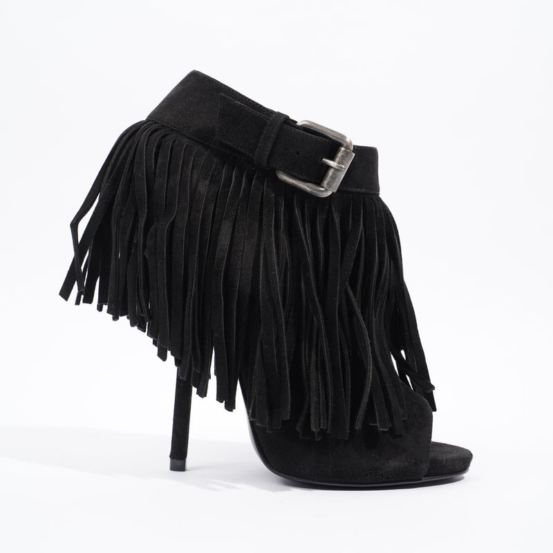  Giuseppe Zanotti Ankle Boots Black Suede EU 37 UK 4