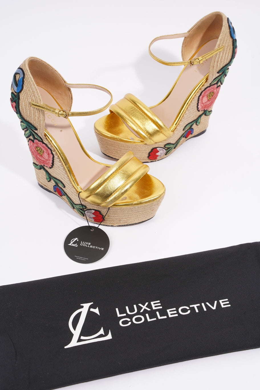 Wedge Gold Raffia EU 38.5 UK 5.5 Image 14