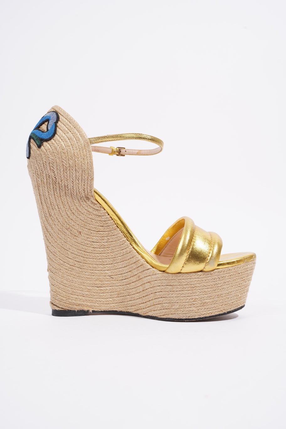 Wedge Gold Raffia EU 38.5 UK 5.5 Image 4