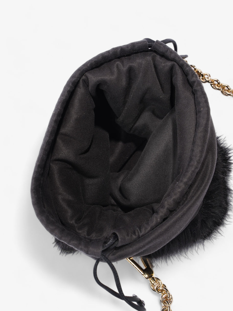 Dolce and Gabbana Bucket Bag Black Mink Image 7