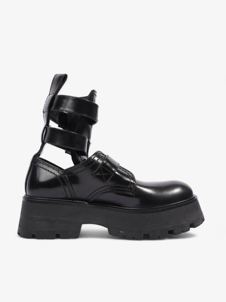 Alexander McQueen Rave Buckle Boot Black Leather EU 38 UK 5 Image 4