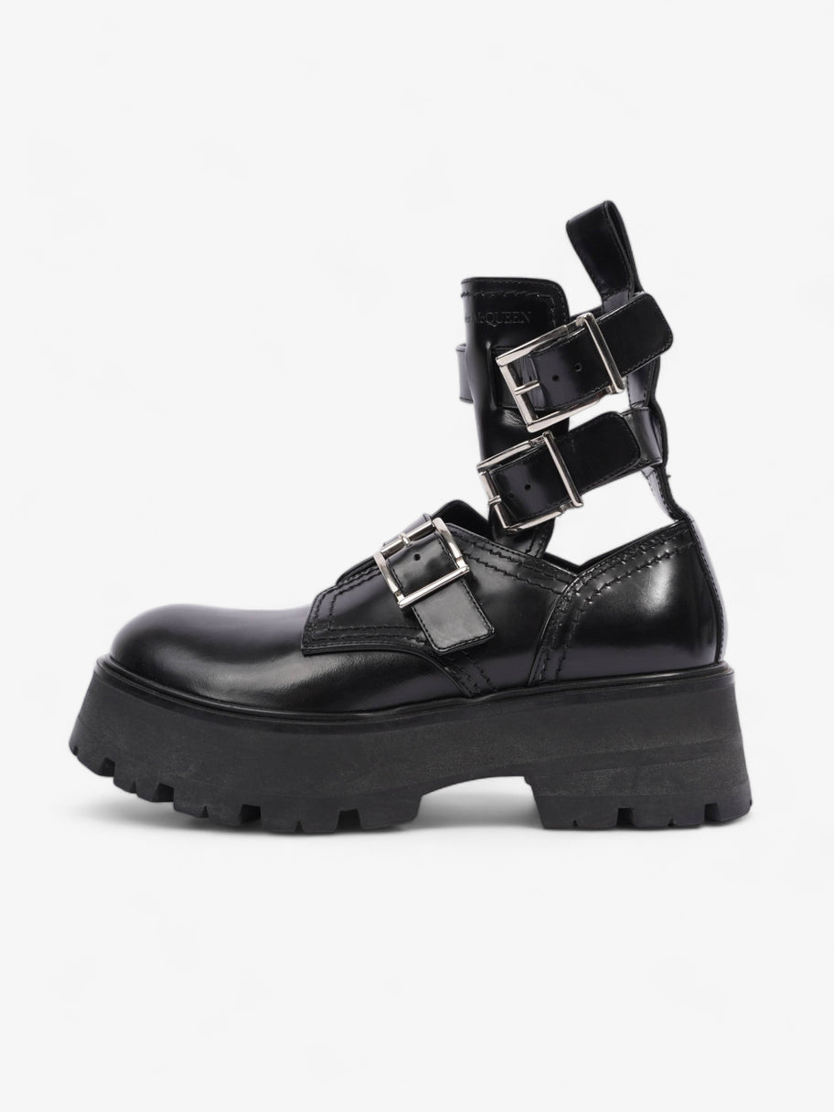 Alexander McQueen Rave Buckle Boot Black Leather EU 38 UK 5 Image 5