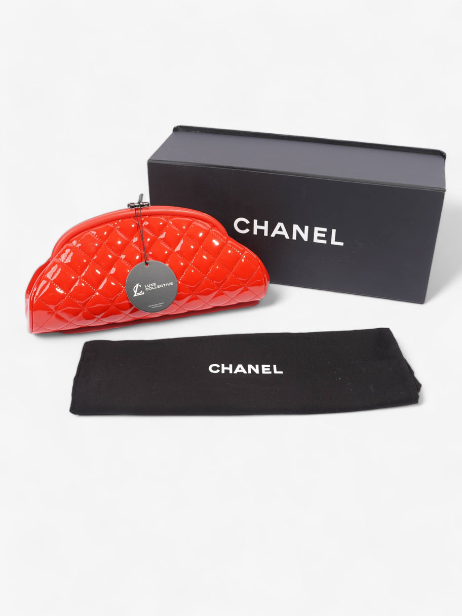 Chanel Timeless Clutch Red Patent Leather Image 11