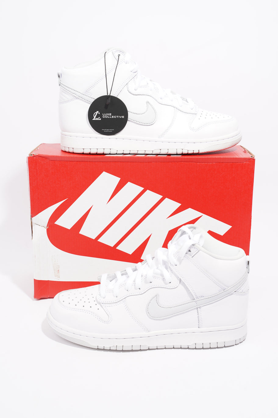 Nike Dunk Hi Sp White / Pure Platinum Leather EU 42.5 UK 8 Image 9