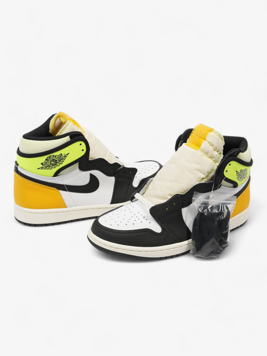 Jordan 1 Hi White / Black / Volt Leather EU 42.5 UK 8 Image 2