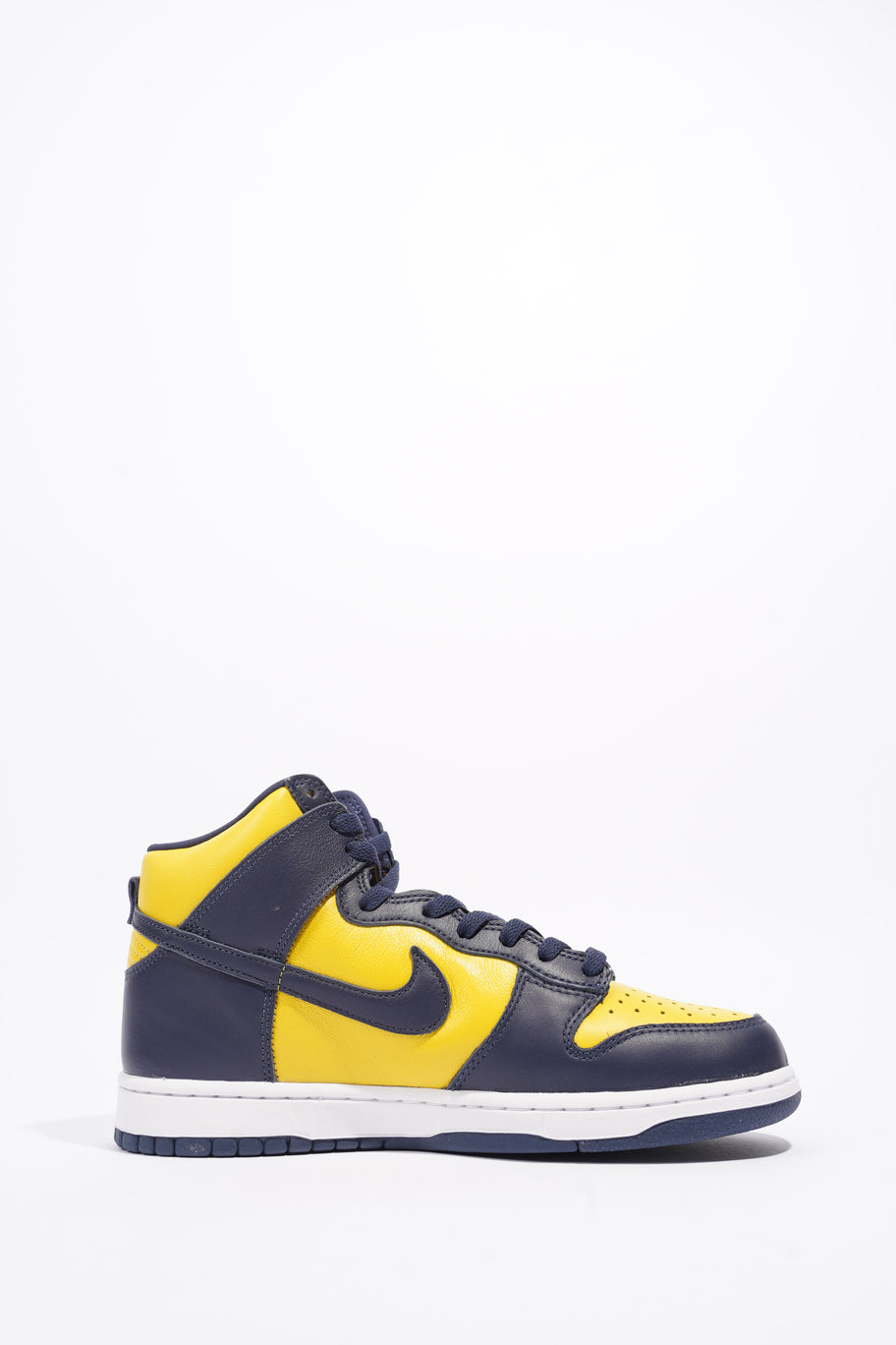 Nike Dunk Hi Michigan Varsity Maize / Midnight Navy Leather EU 42.5 UK 8 Image 4