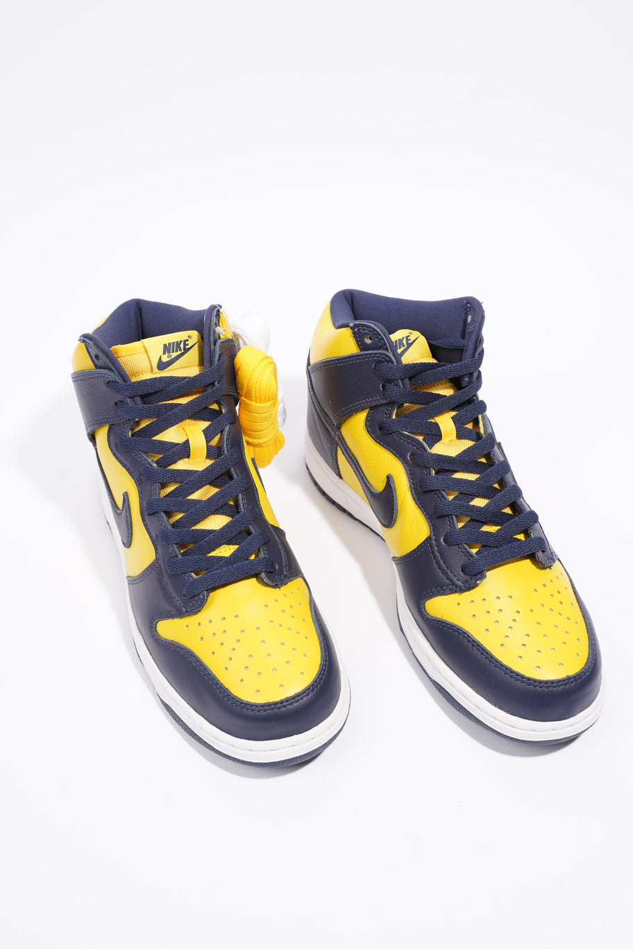 Nike Dunk Hi Michigan Varsity Maize / Midnight Navy Leather EU 42.5 UK 8 Image 8