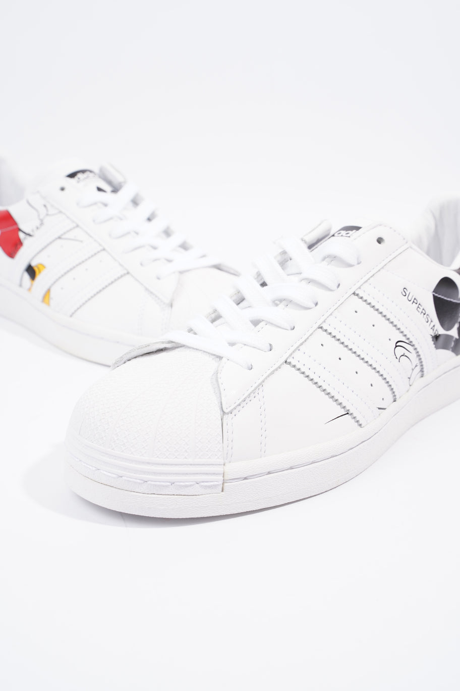 Adidas Adidas Superstar Mickey Mouse White White Leather EU 42 UK 8 Image 10