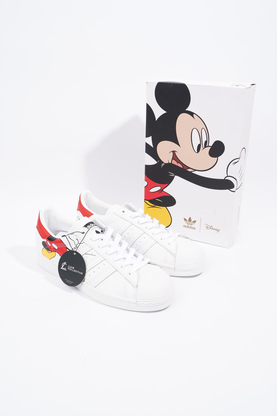 Adidas Adidas Superstar Mickey Mouse White White Leather EU 42 UK 8 Image 12