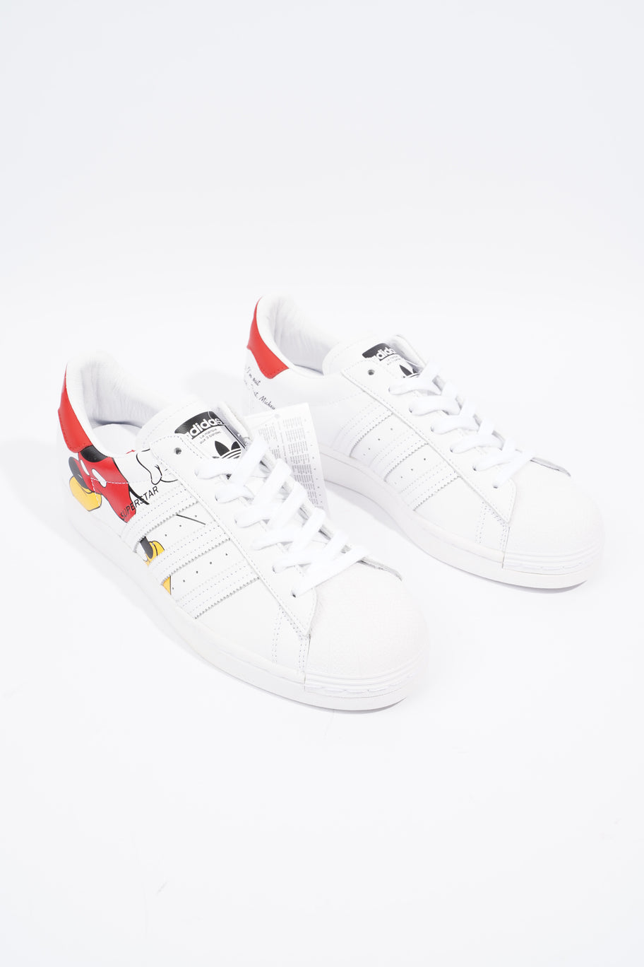 Adidas Adidas Superstar Mickey Mouse White White Leather EU 42 UK 8 Image 2