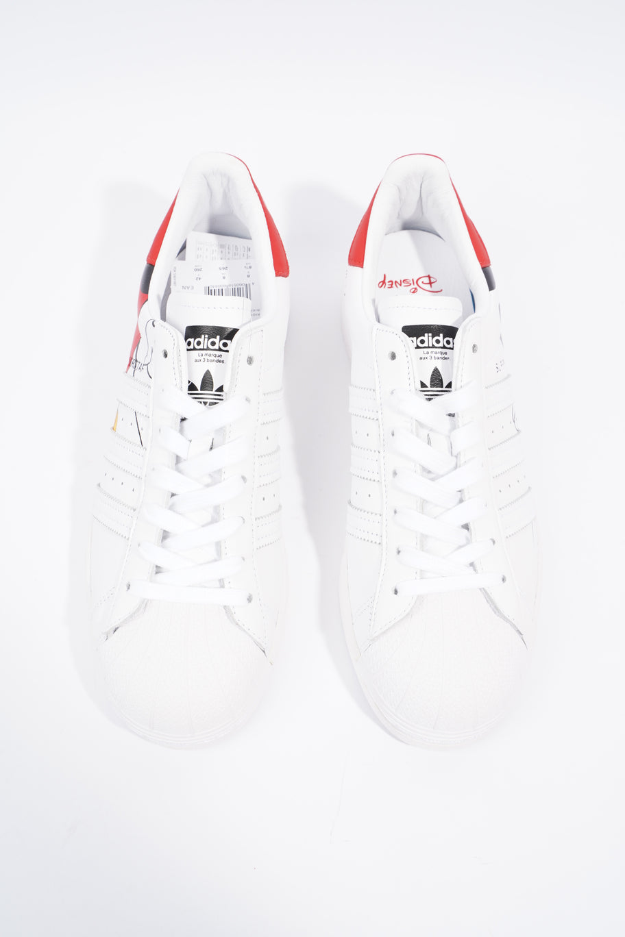 Adidas Adidas Superstar Mickey Mouse White White Leather EU 42 UK 8 Image 8