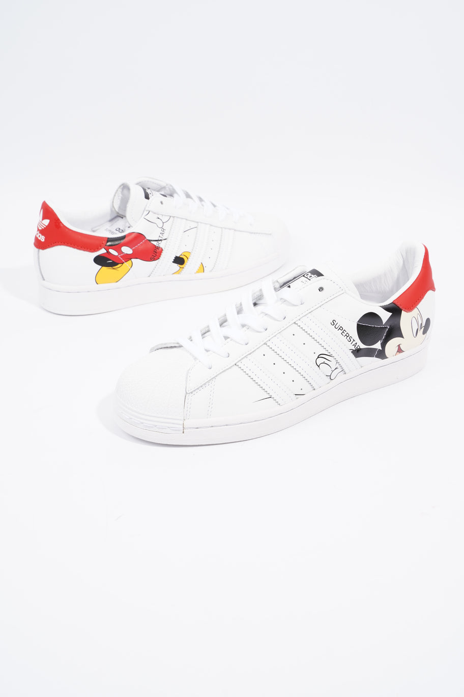 Adidas Adidas Superstar Mickey Mouse White White Leather EU 42 UK 8 Image 9