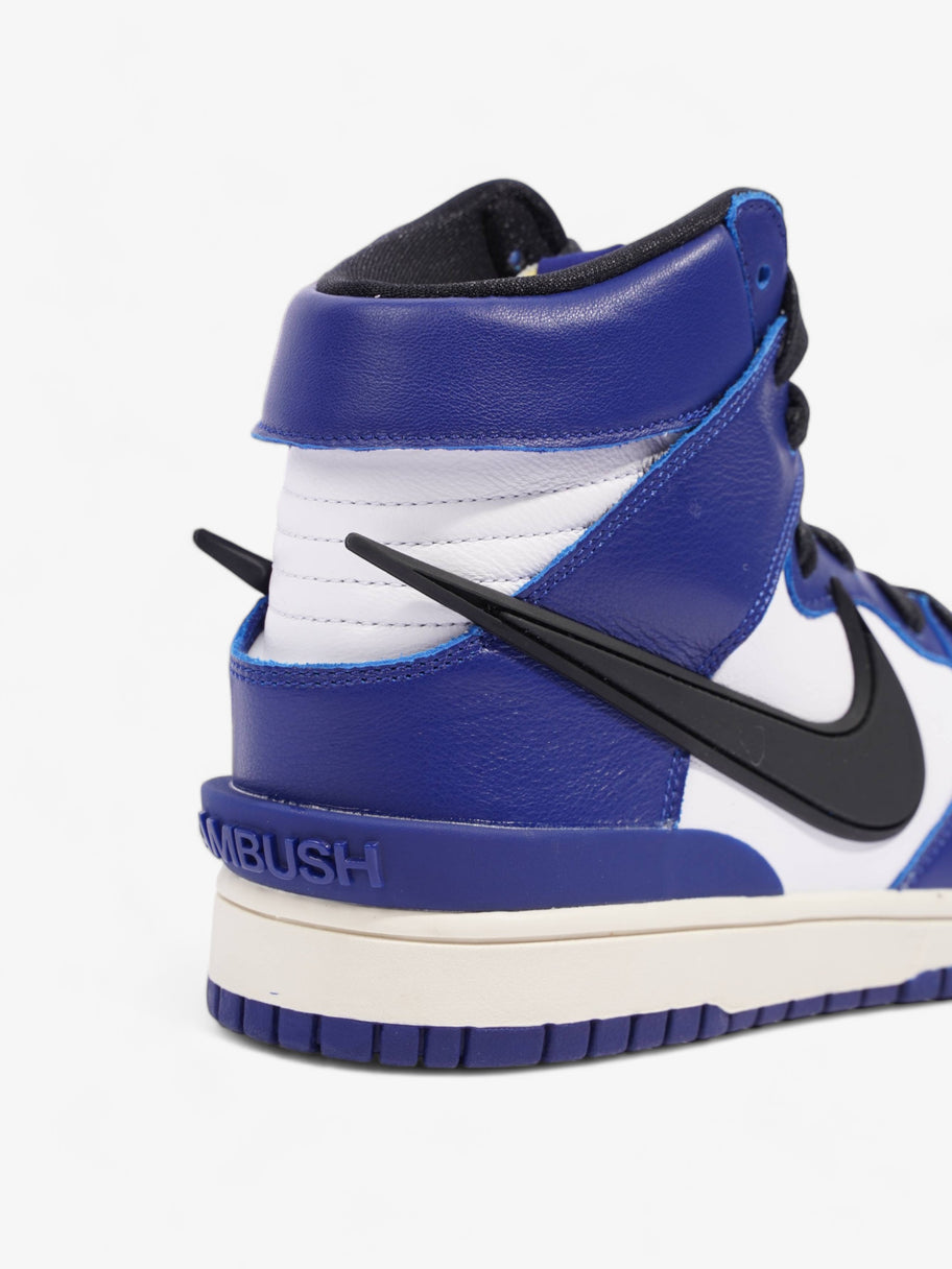 Nike x Ambush Dunk Hi Deep Royal Blue / Black / White Leather EU 42.5 UK 8 Image 9