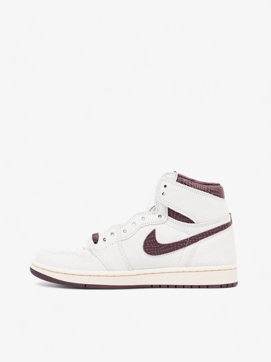 Nike Jordan 1 Retro Hi Og A Ma Maniere Sail / Burgundy Crush Leather EU 42.5 UK 8 Image 3