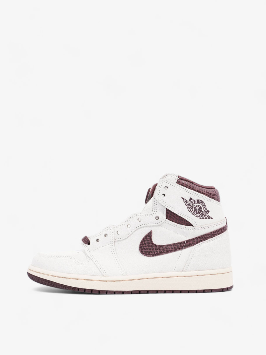 Nike Jordan 1 Retro Hi Og A Ma Maniere Sail / Burgundy Crush Leather EU 42.5 UK 8 Image 5