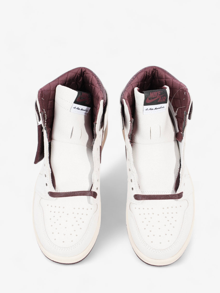 Nike Jordan 1 Retro Hi Og A Ma Maniere Sail / Burgundy Crush Leather EU 42.5 UK 8 Image 8