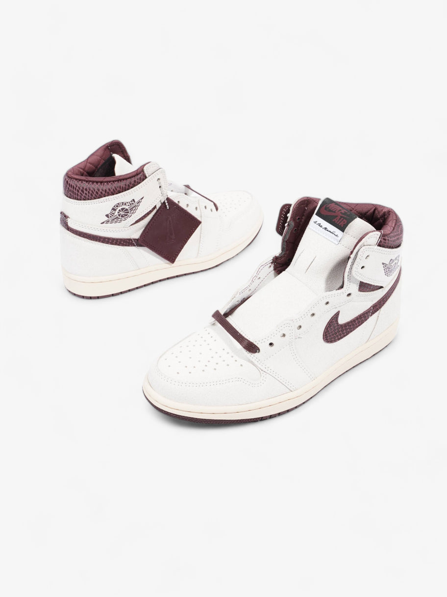 Nike Jordan 1 Retro Hi Og A Ma Maniere Sail / Burgundy Crush Leather EU 42.5 UK 8 Image 9