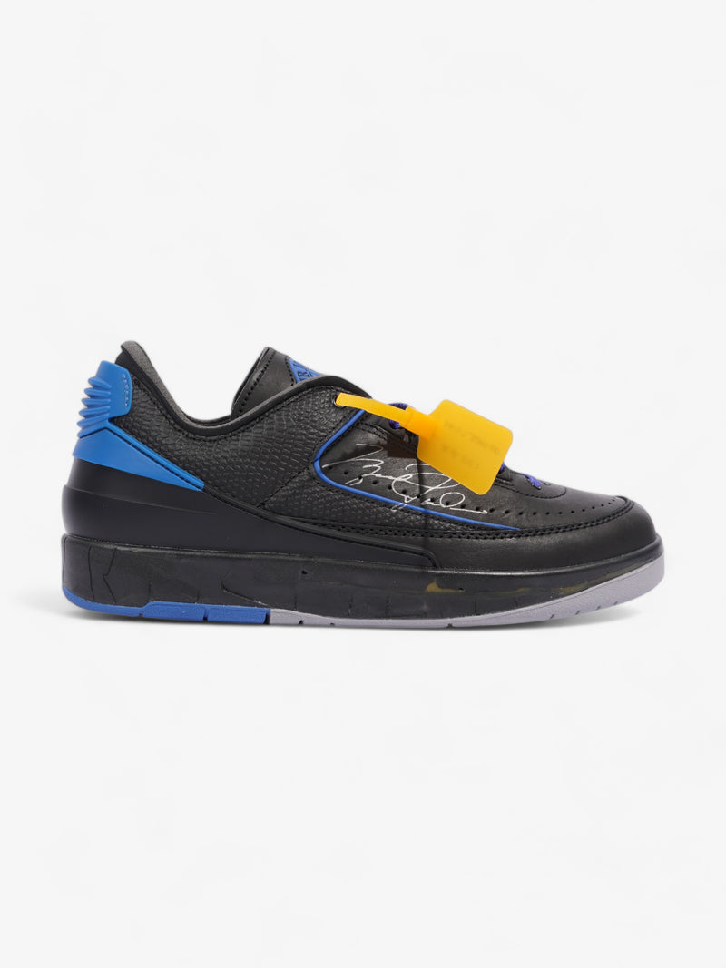  Nike x Off White Jordan 2 Retro Low Sp Off White Black / Varsity Royal Leather EU 42.5 UK 8