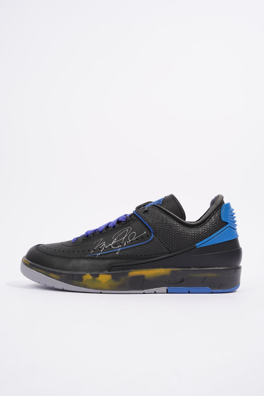 Nike x Off White Jordan 2 Retro Low Sp Off White Black / Varsity Royal Leather EU 42.5 UK 8 Image 5