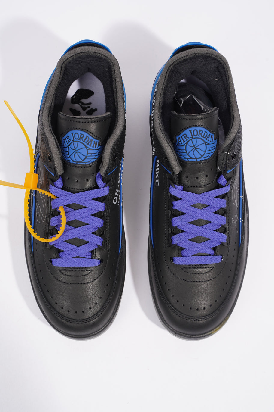 Nike x Off White Jordan 2 Retro Low Sp Off White Black / Varsity Royal Leather EU 42.5 UK 8 Image 8