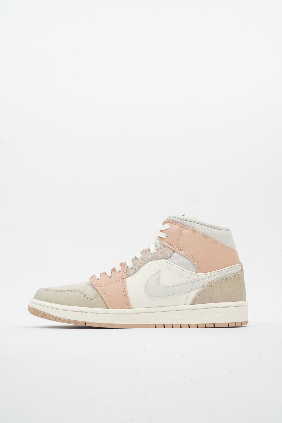 Nike Jordan 1 Mid Milan Sail / Light Bone Leather EU 43 UK 8.5 Image 3