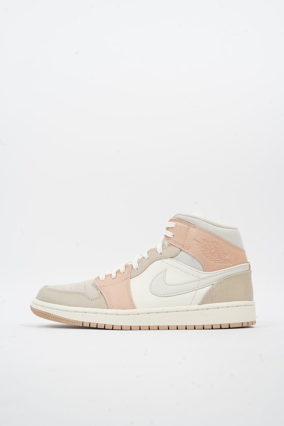 Nike Jordan 1 Mid Milan Sail / Light Bone Leather EU 43 UK 8.5 Image 5