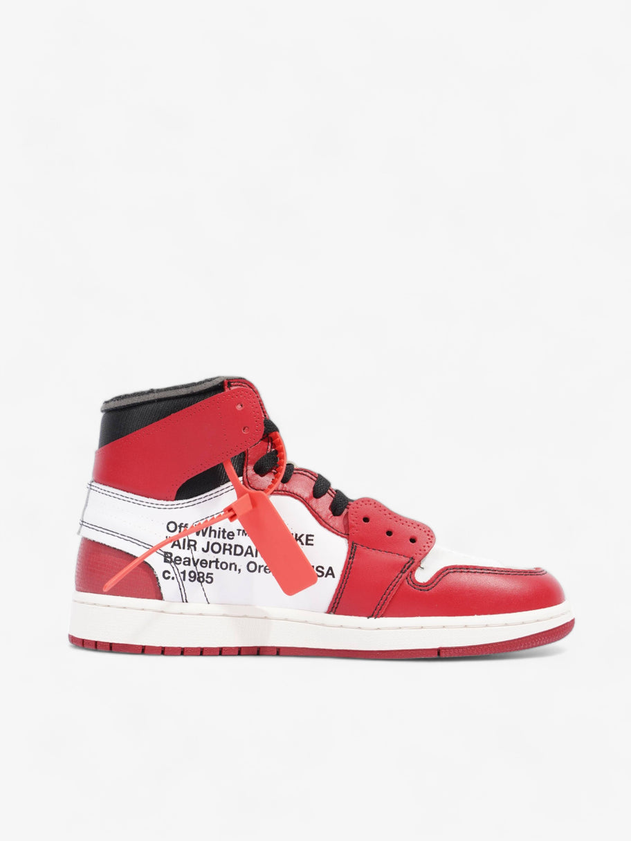 Nike x Off White Jordan 1 Chicago Off White The 10 White / Black / Varsity Red Leather EU 43 UK 8.5 Image 4