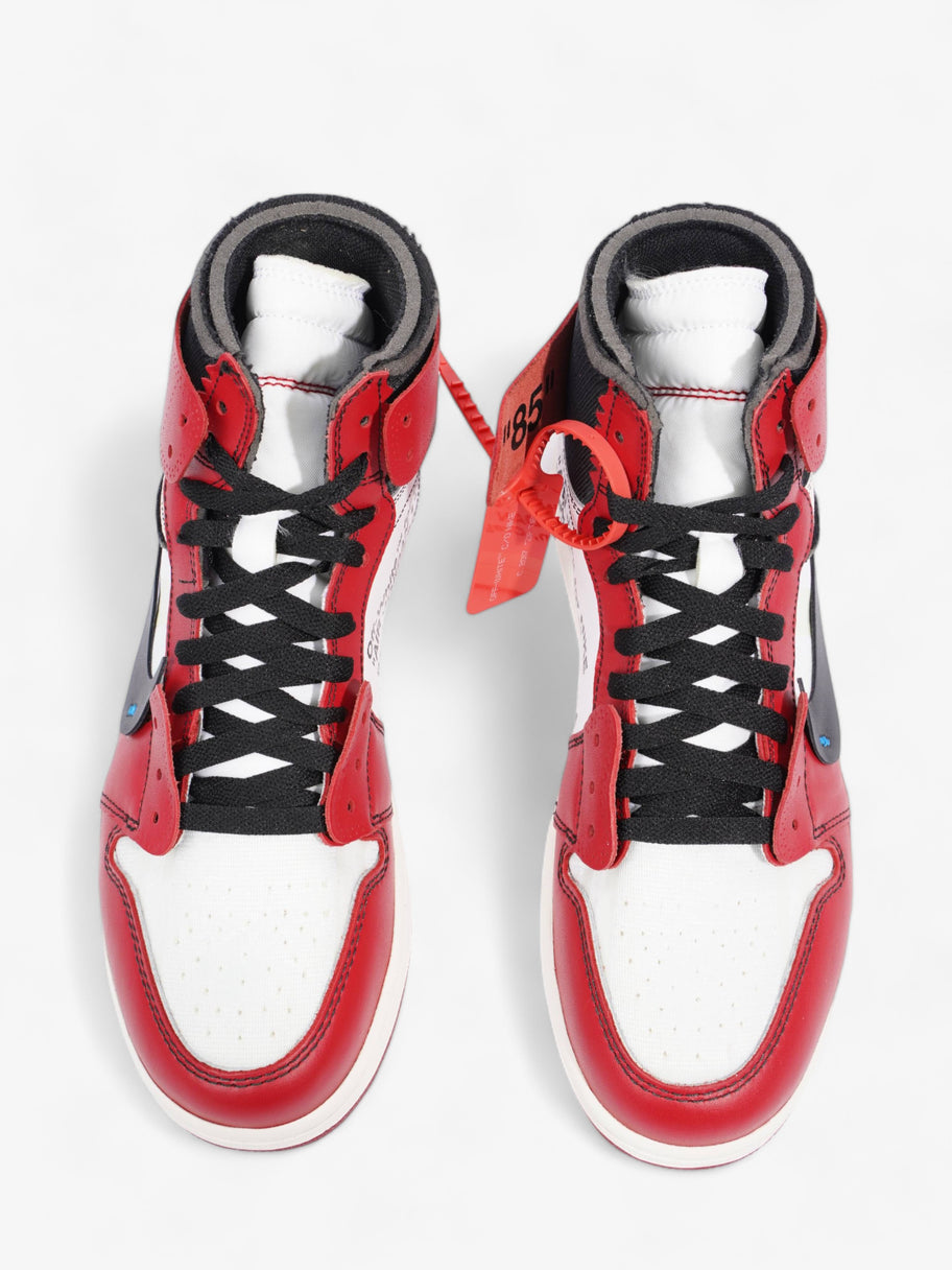 Nike x Off White Jordan 1 Chicago Off White The 10 White / Black / Varsity Red Leather EU 43 UK 8.5 Image 8