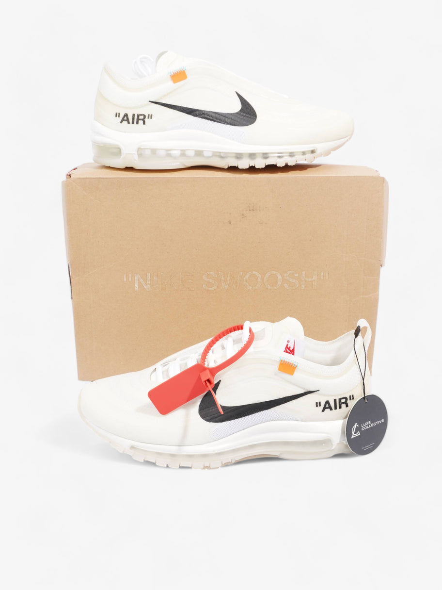 Nike x Off White Air Max 97 Og Off White The10 White White / Cone / Ice Blue Polyurethane EU 43 UK 8.5 Image 9