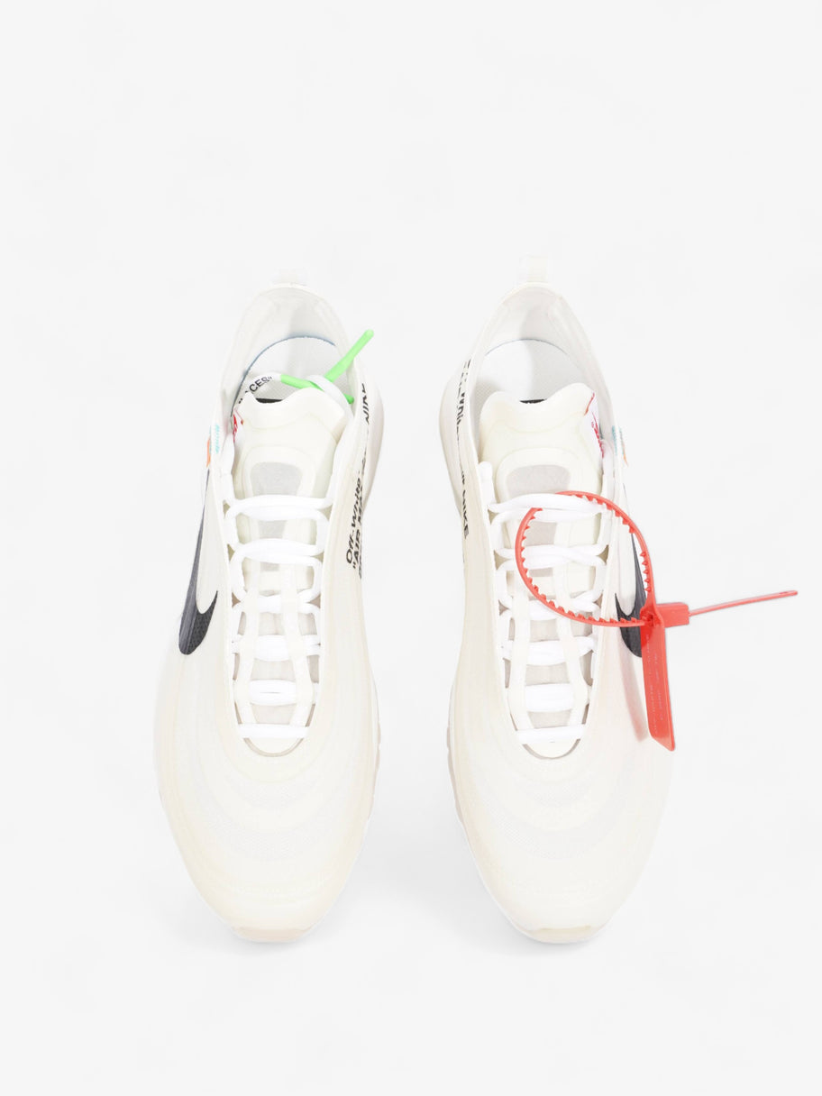 Nike x Off White Air Max 97 Og Off White The10 White White / Cone / Ice Blue Polyurethane EU 43 UK 8.5 Image 8