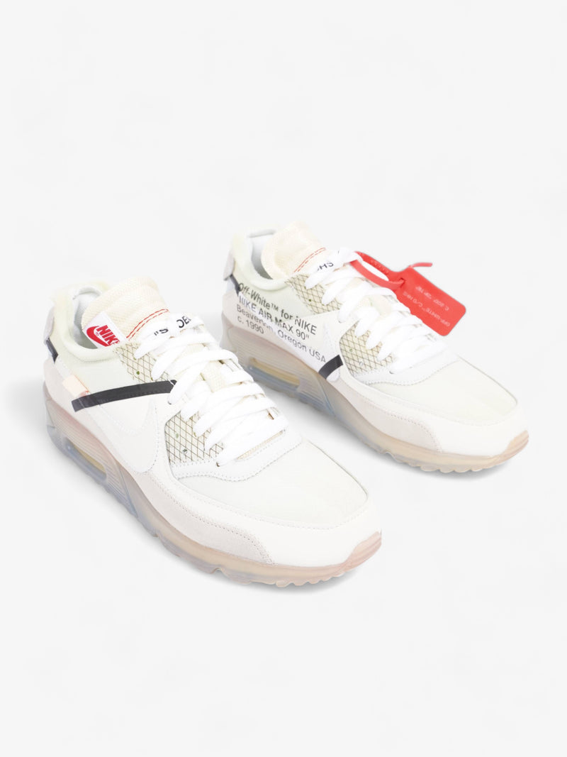  Nike x Off White Air Max 90 The 10 Sail / White Suede EU 42.5 UK 8