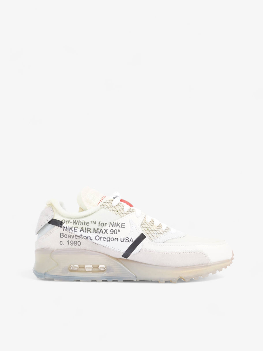 Nike x Off White Air Max 90 The 10 Sail / White Suede EU 42.5 UK 8 Image 4