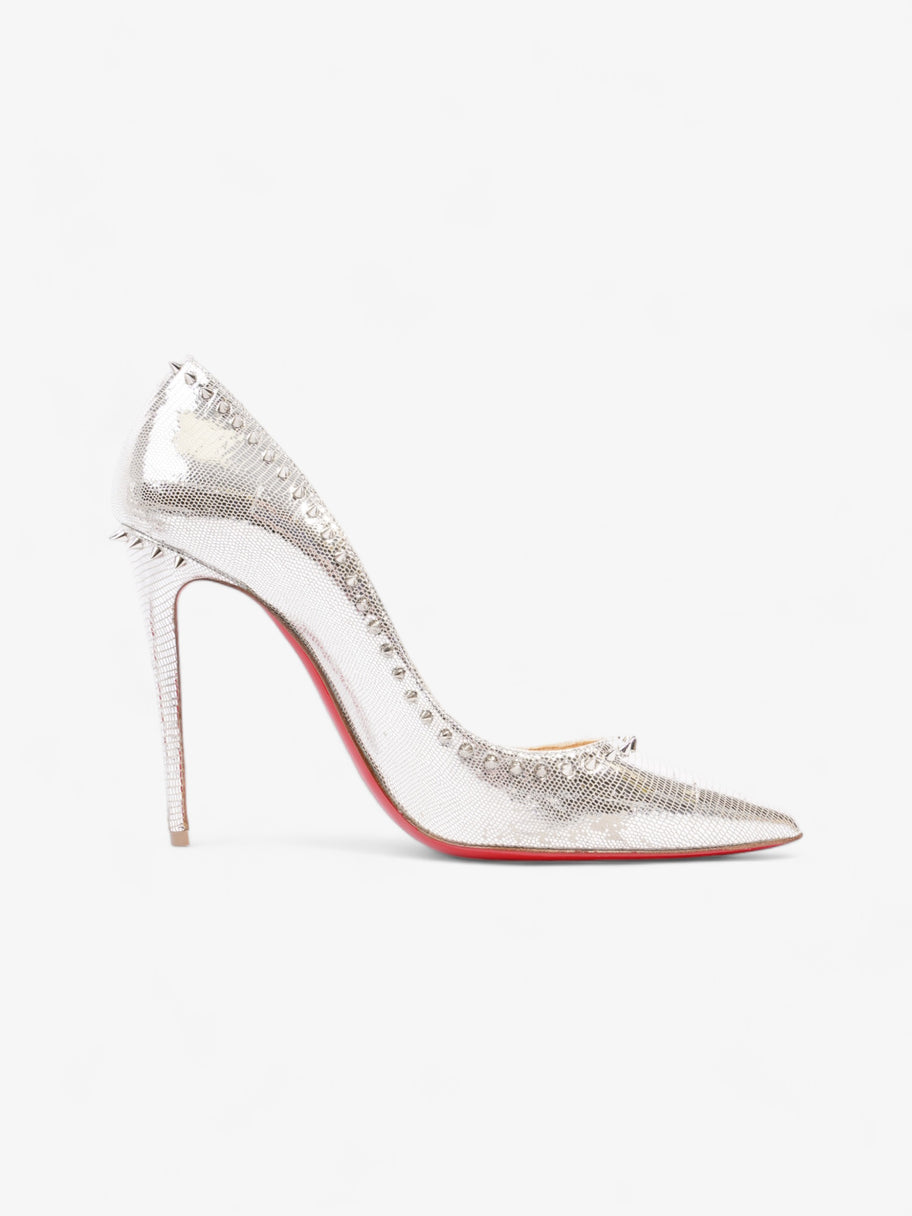 Christian Louboutin Angelina 100mm Silver Leather EU 39 UK 6 Image 4