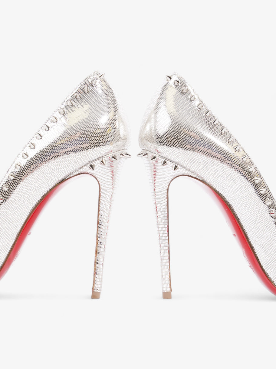 Christian Louboutin Angelina 100mm Silver Leather EU 39 UK 6 Image 9