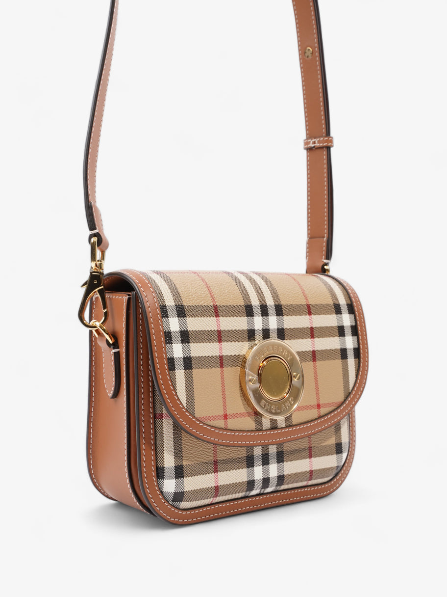 Small Elizabeth Bag Vintage Check / Briar Brown Coated Canvas Small Image 13