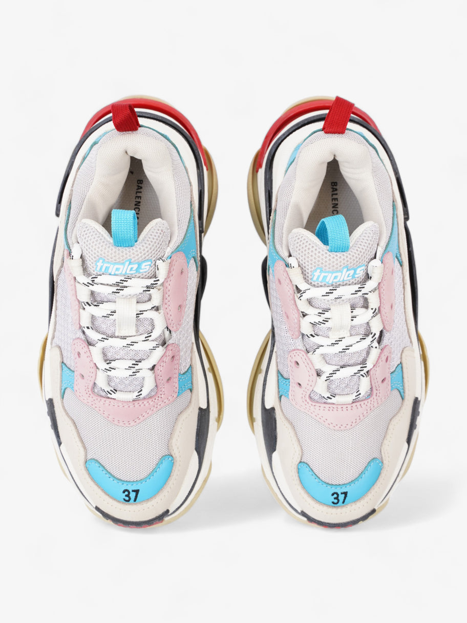 Triple S White / Pink / Blue Mesh EU 37 UK 4 Image 8