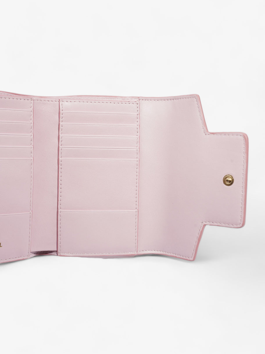 Lancel Roxane Slim Flap Wallet Pink Leather Image 8