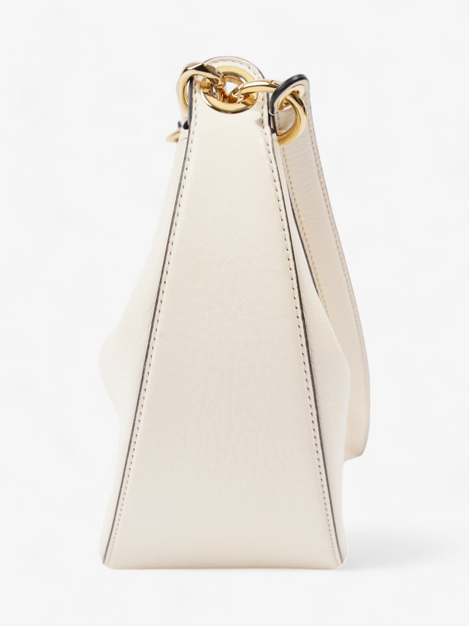 Valentino VLogo Moon Bag Ivory Calfskin Leather Image 5