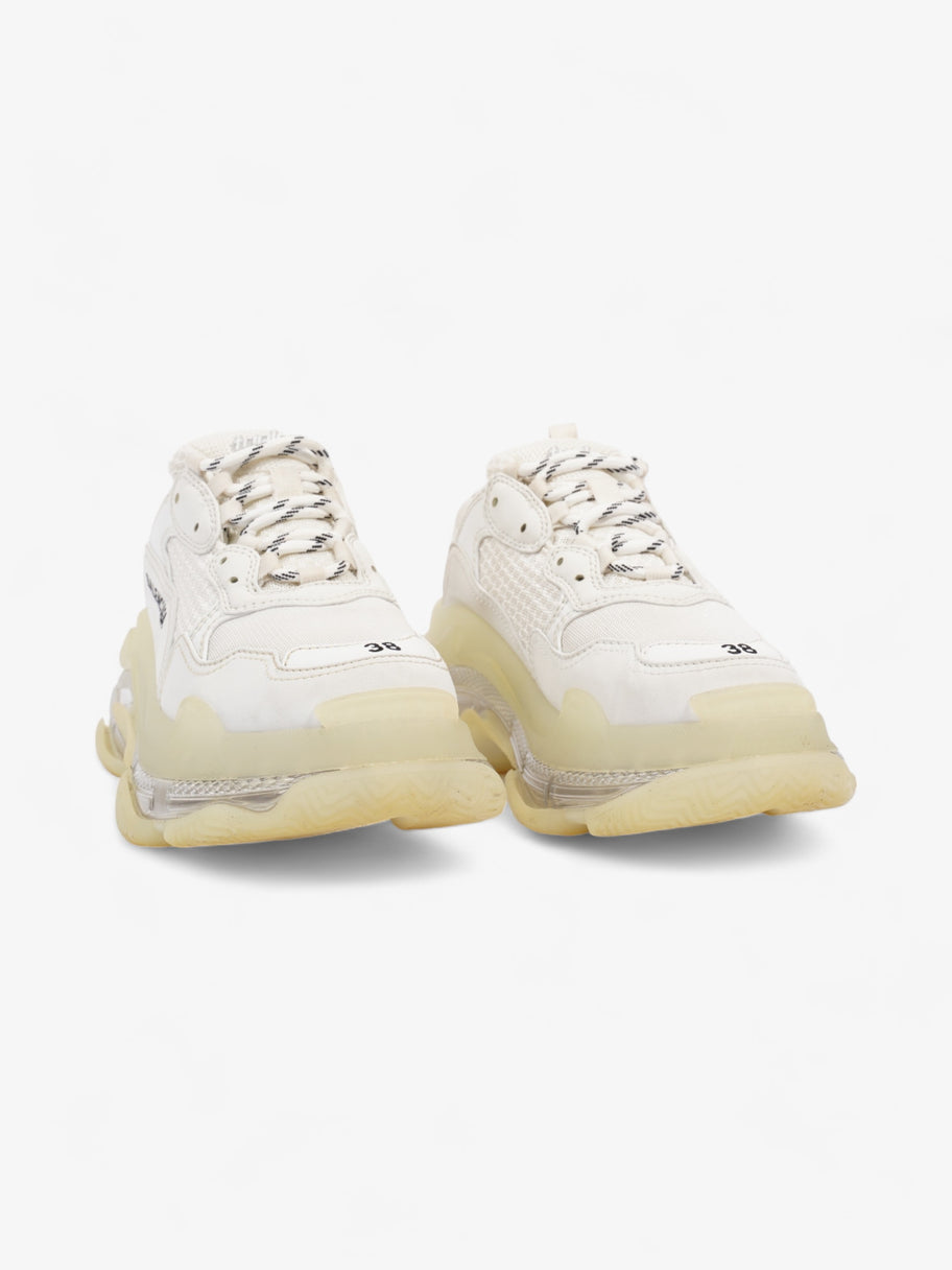 Balenciaga Triple S Clear Sole White / Black Mesh EU 38 UK 5 Image 2