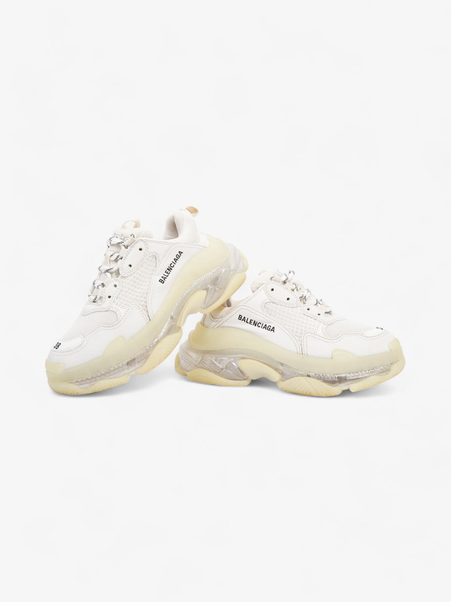 Balenciaga Triple S Clear Sole White / Black Mesh EU 38 UK 5 Image 7