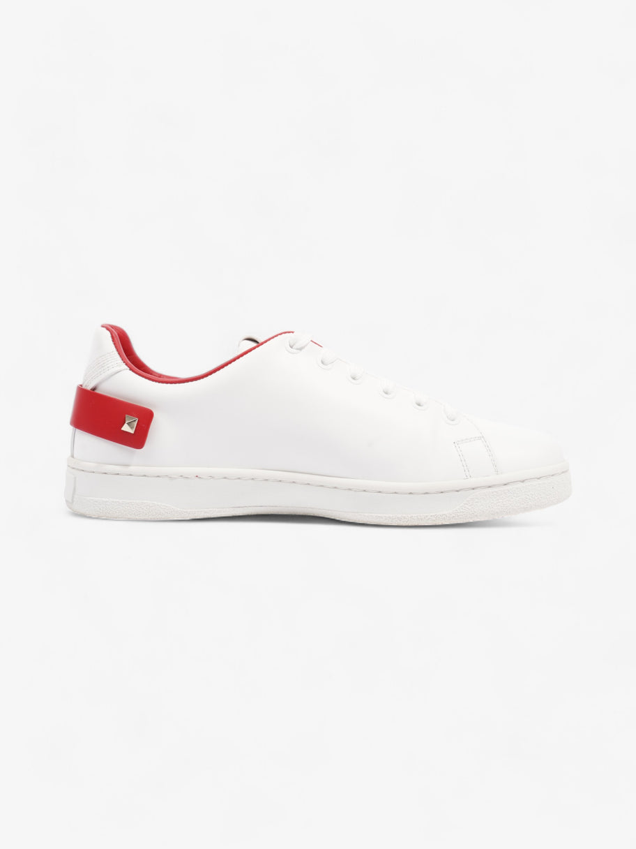 Valentino V Logo Sneakers  White / Red Leather EU 38 UK 5 Image 4