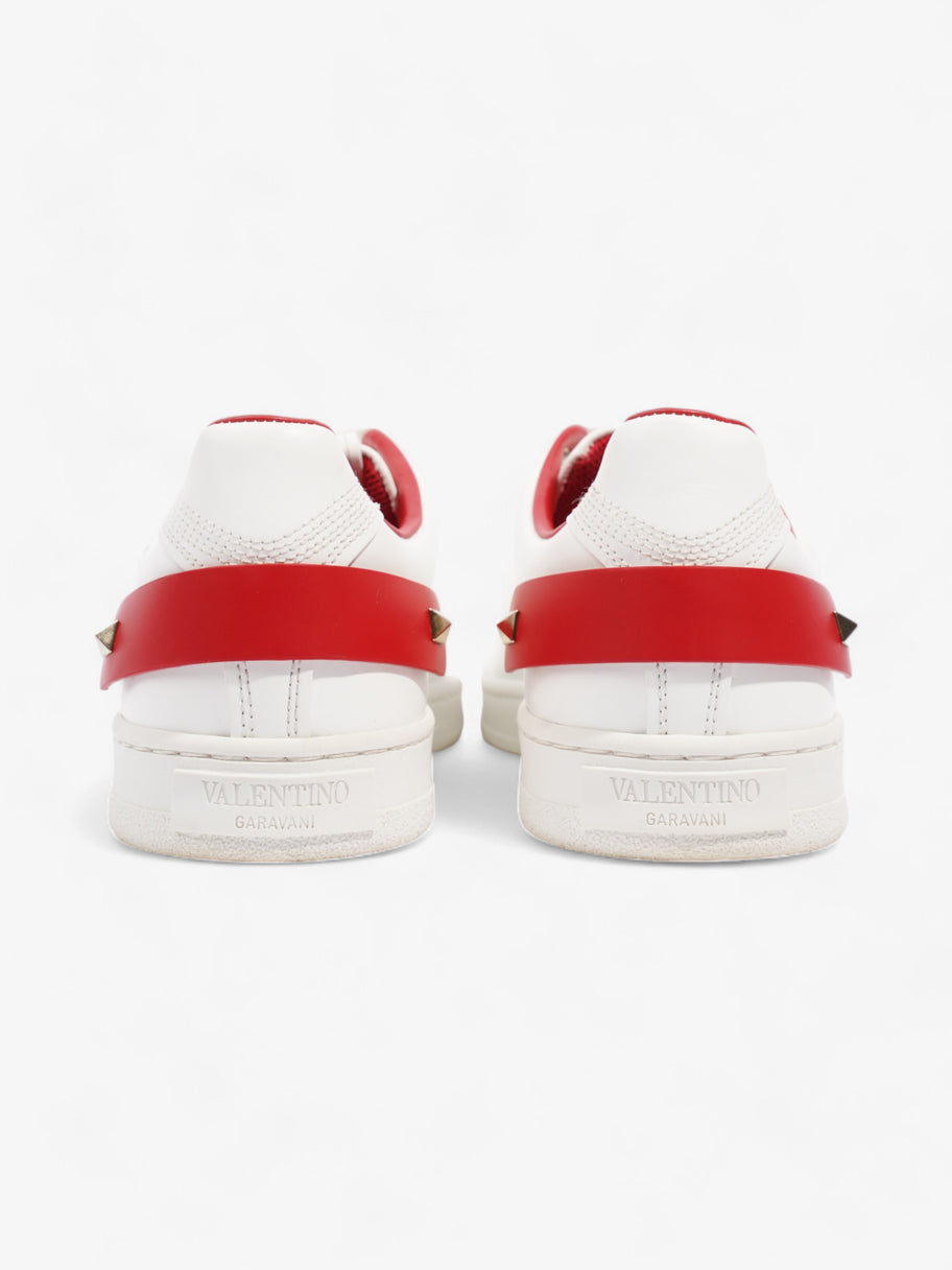 Valentino V Logo Sneakers  White / Red Leather EU 38 UK 5 Image 6