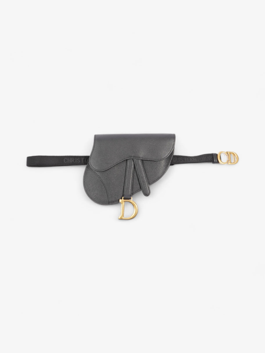 Christian Dior Saddle Belt Bag Black Leather Image 1