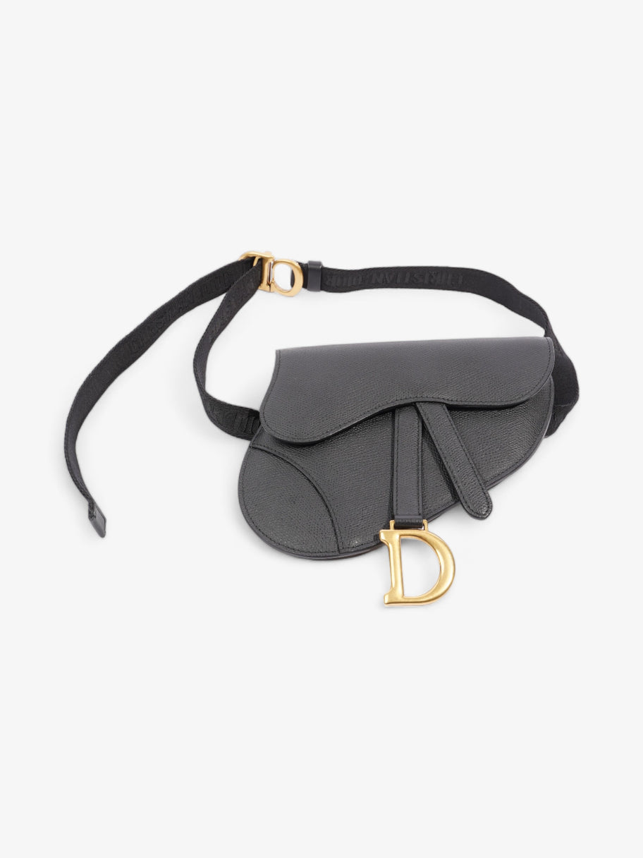 Christian Dior Saddle Belt Bag Black Leather Image 8