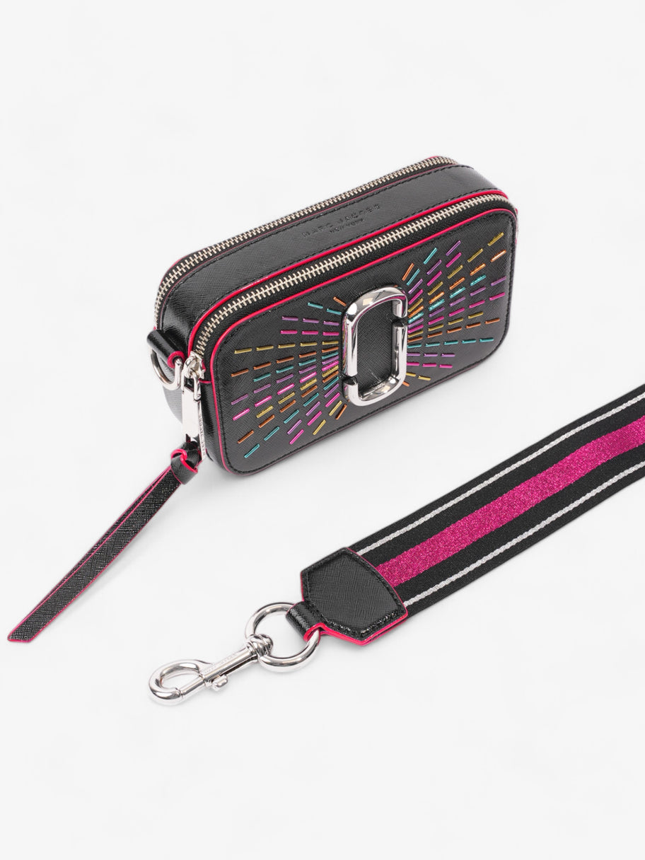 Marc Jacobs The Confetti Snapshot Black / Multicoloured Leather Image 7