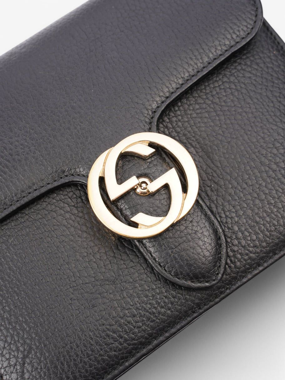 Gucci Dollar Interlocking G  Black Leather Image 7