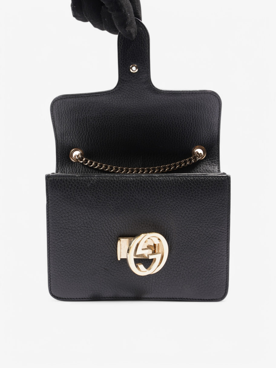 Gucci Dollar Interlocking G  Black Leather Image 8