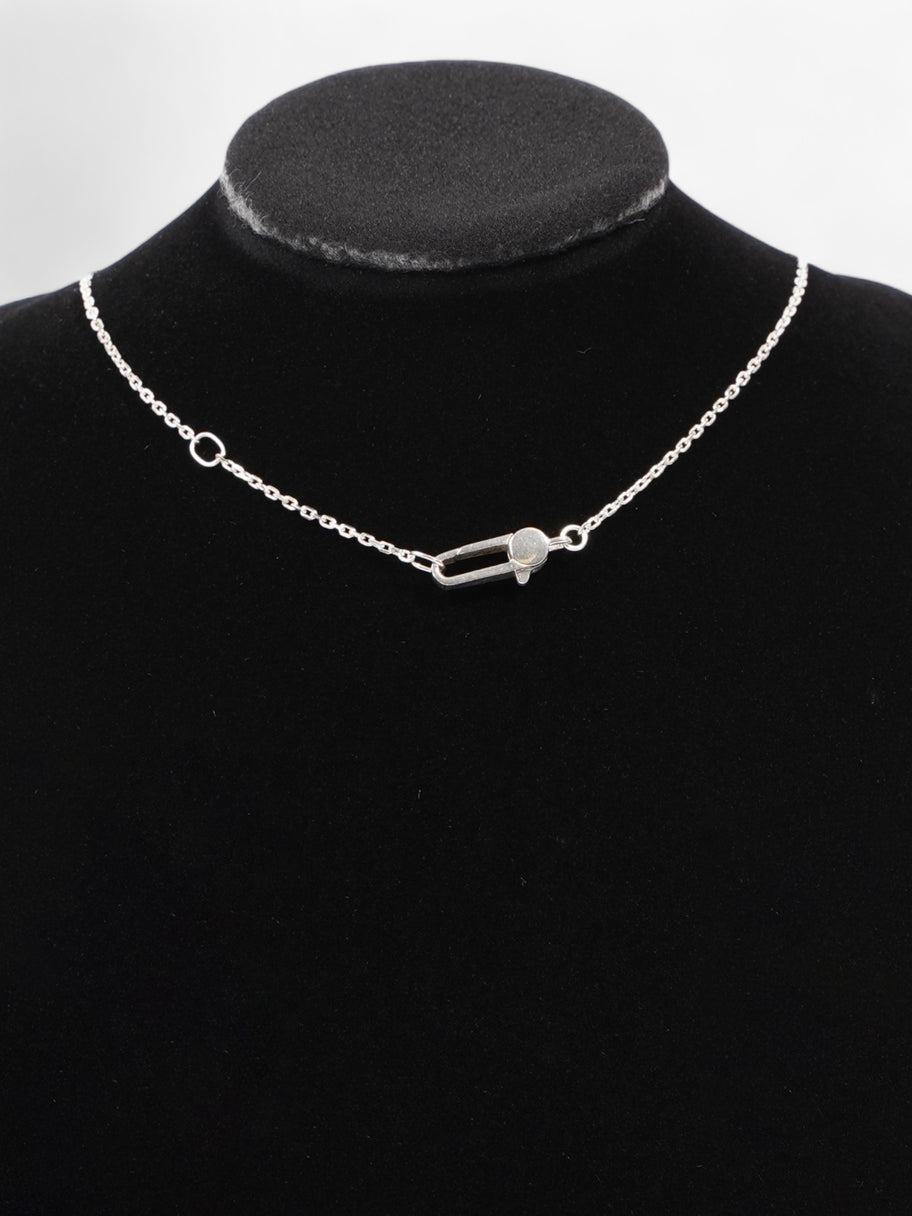 Gucci Trademark Heart Necklace Silver Silver Sterling Image 2