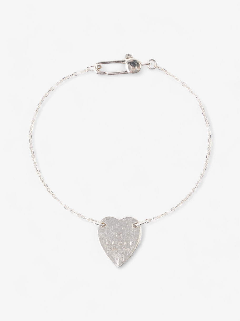 Gucci Heart Tag Bracelet Silver Silver Sterling 17 Image 1