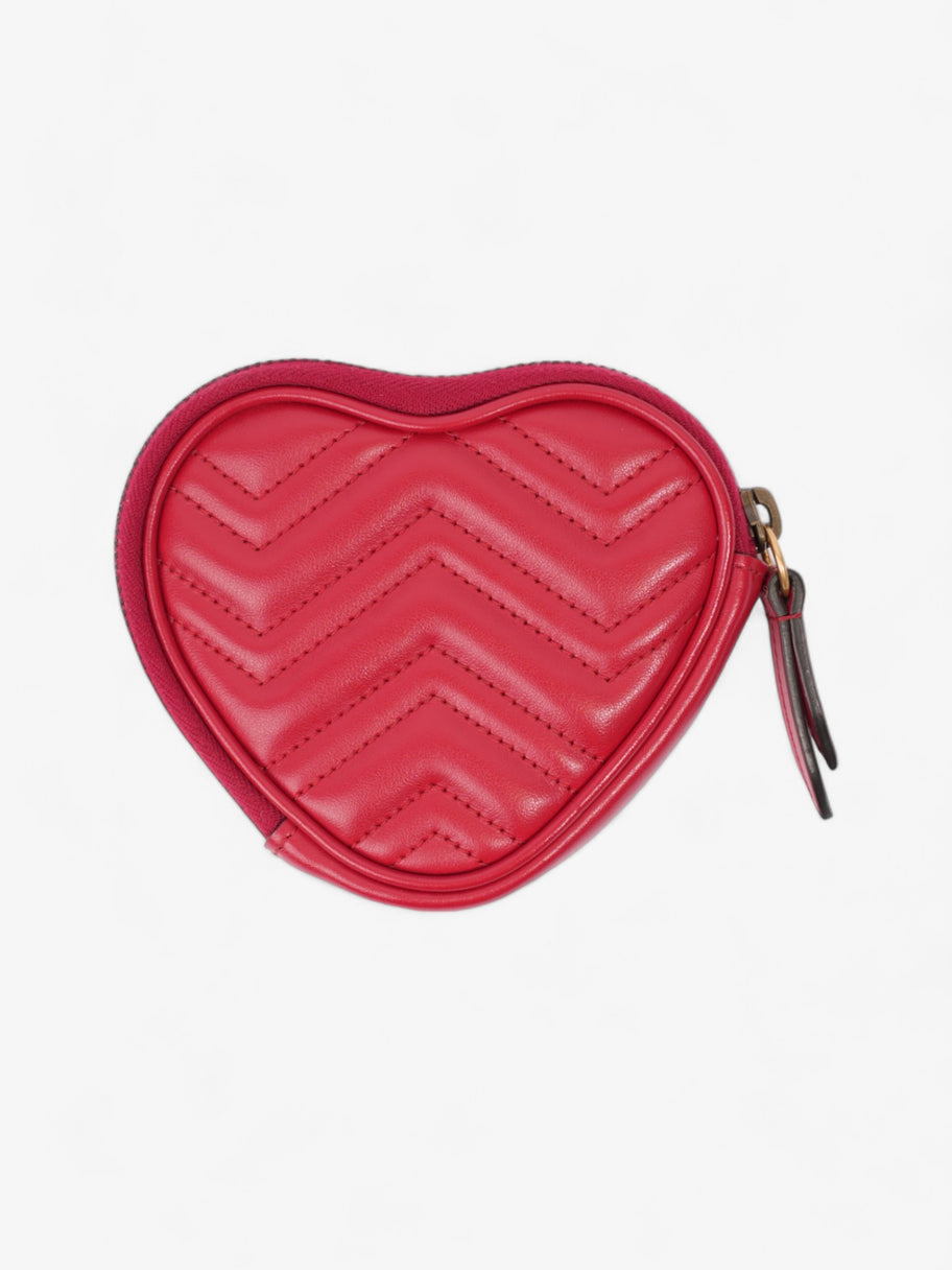 Gucci GG Marmont Heart Purse Red Matelasse Leather Image 2